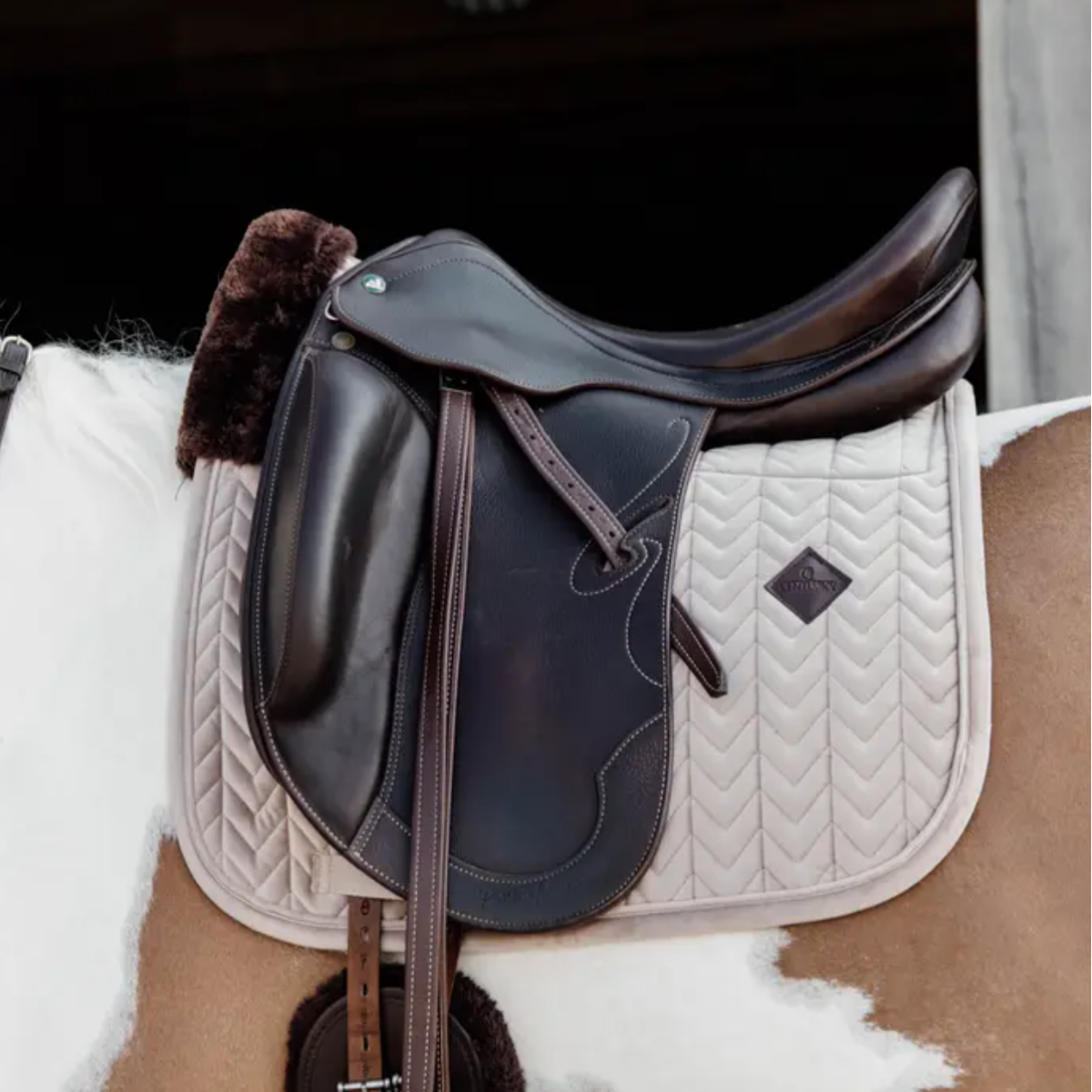 Kentucky Horsewear Skin Friendly Velvet Dressage Saddle Pad