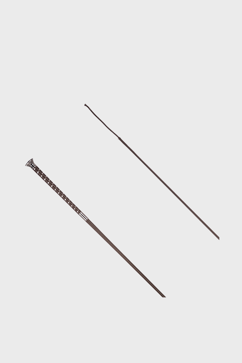 Country Direct Metallic Fleck Dressage Whip - Brown