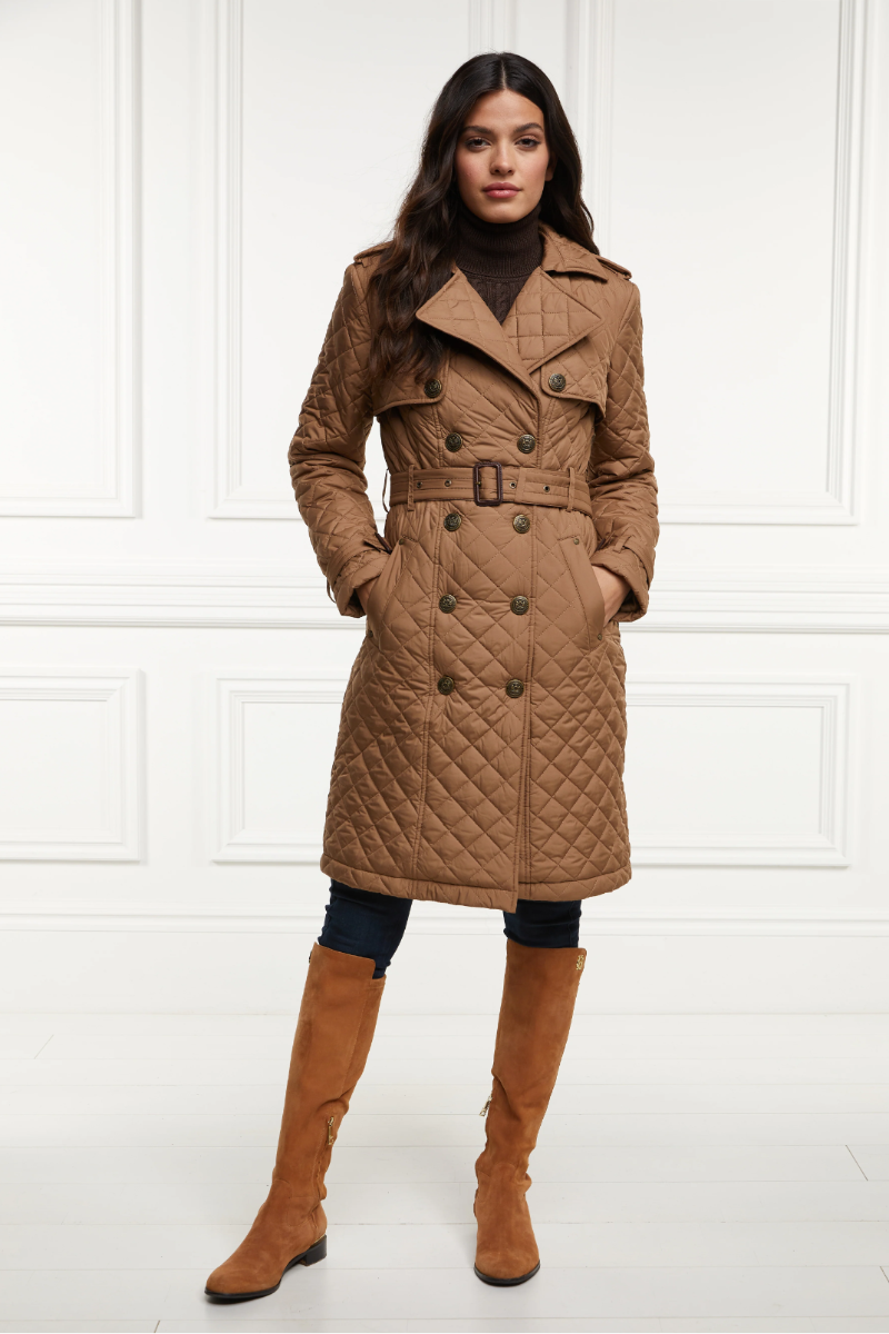 Holland Cooper Grayson Quilted Trench Coat
