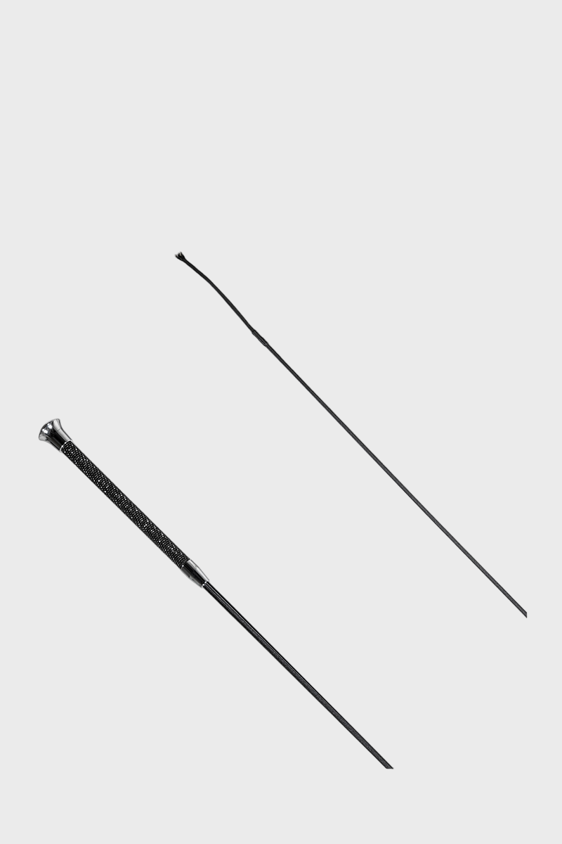 Country Direct Benson Bling Handle Dressage Whip - Black