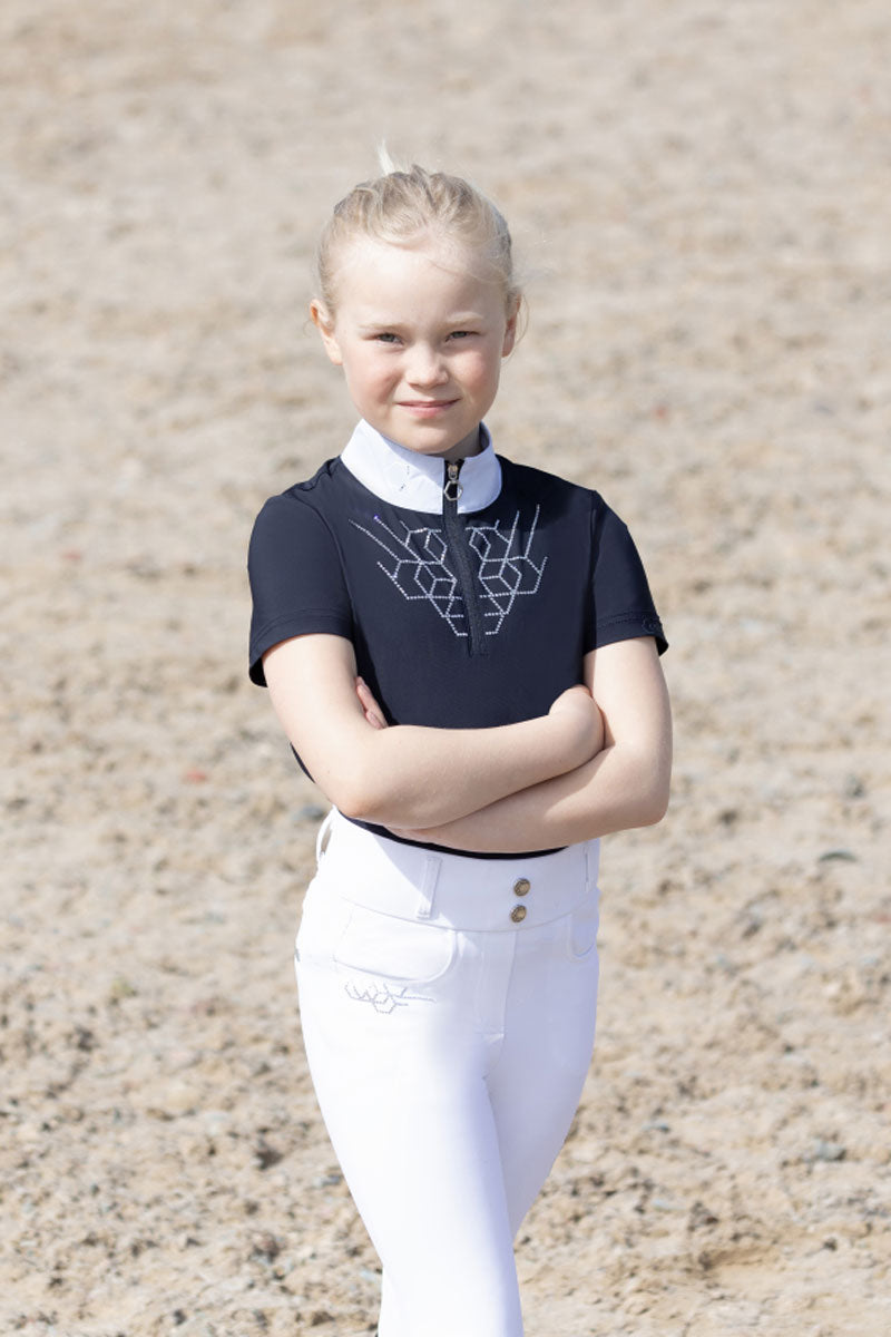 Coldstream Next Generation Ledmore Diamante Show Shirt Navy