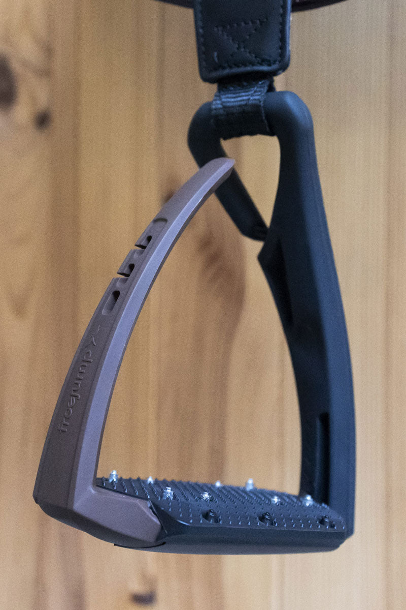 Freejump Soft'Up Pro+ Stirrups - Brown/Black