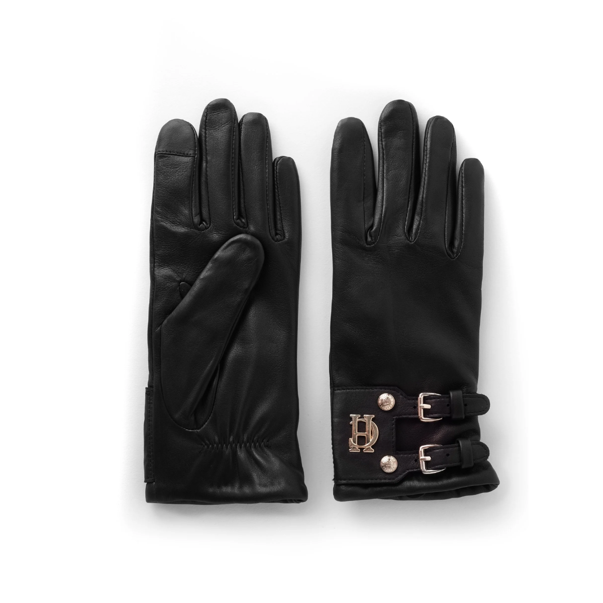 Holland Cooper Monogram Leather Gloves