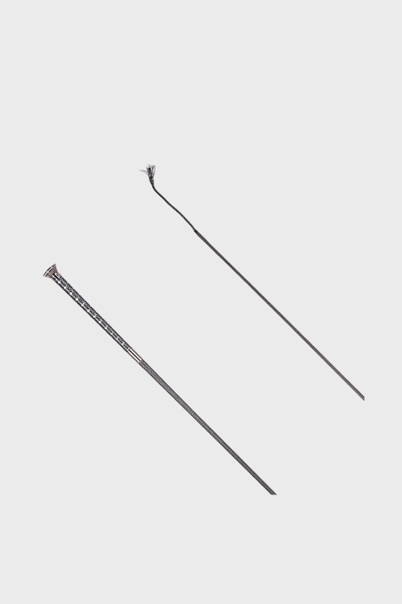 Country Direct Metallic Fleck Dressage Whip - Grey