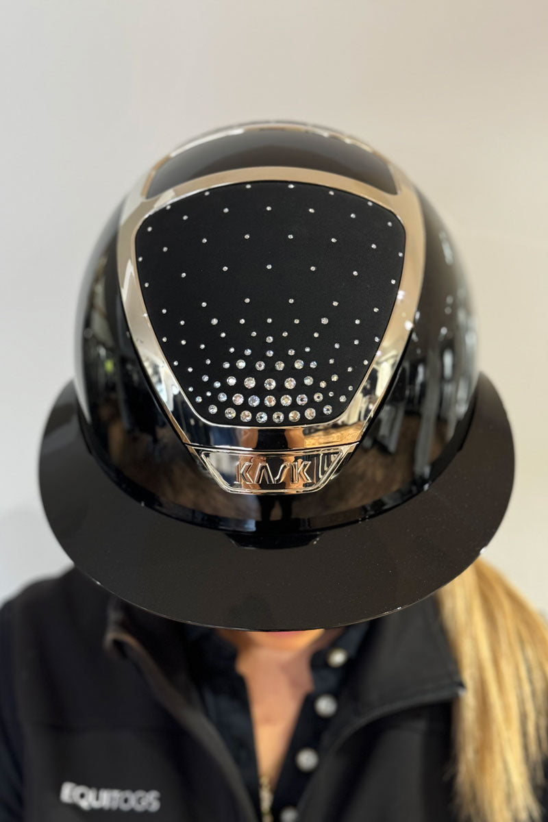 KASK Star Lady Pure Shine II Passage Black with Silver Frame & Crystal Shade