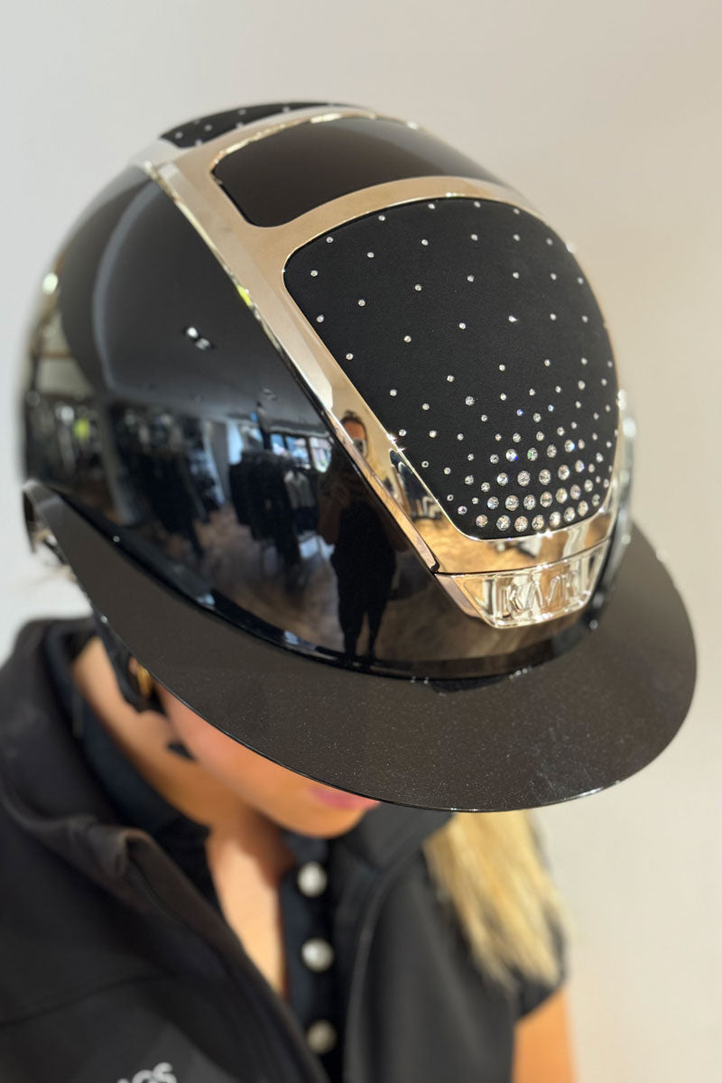 KASK Star Lady Pure Shine II Passage Black with Silver Frame & Crystal Shade