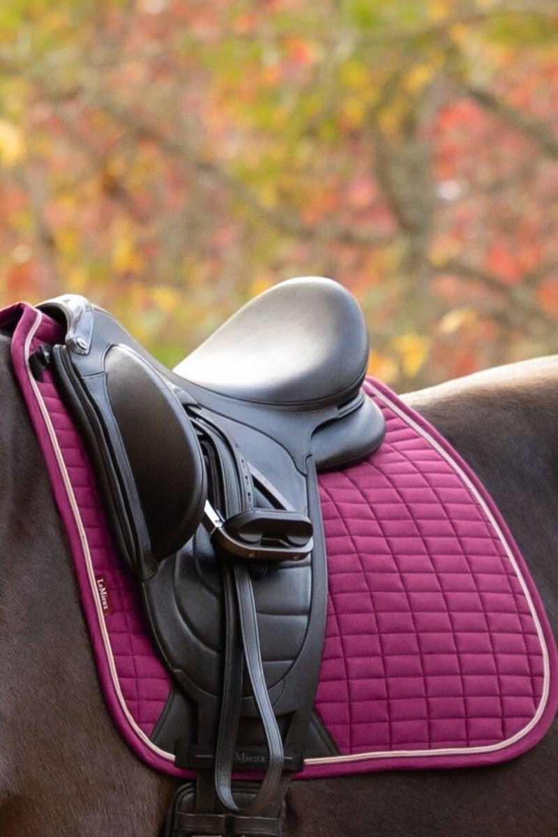 LeMieux Suede Dressage Square Blackberry 