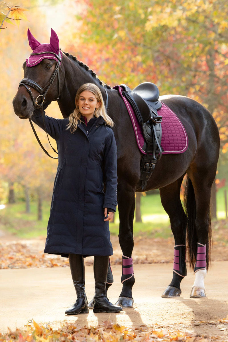 LeMieux Suede Dressage Square Blackberry 