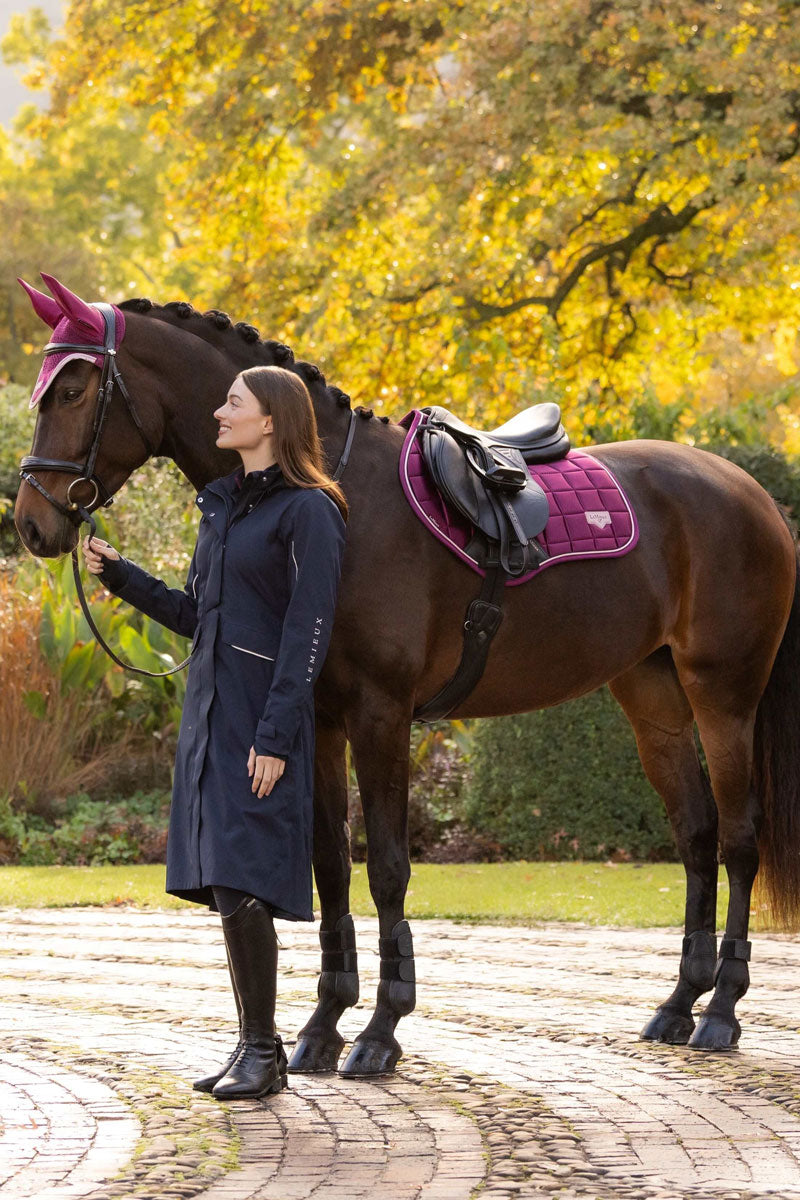 LeMieux Loire Classic Close Contact Saddle Pad Blackberry