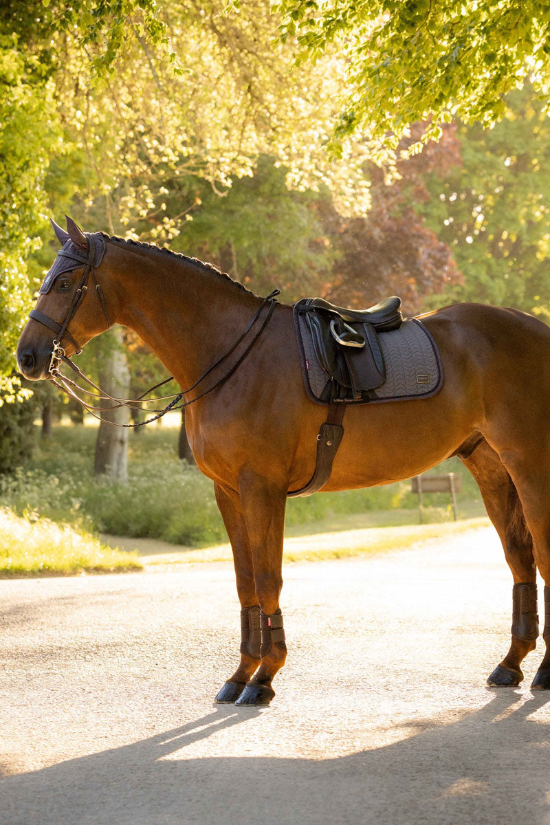 LeMieux Heritage Herringbone Dressage Square Cocoa