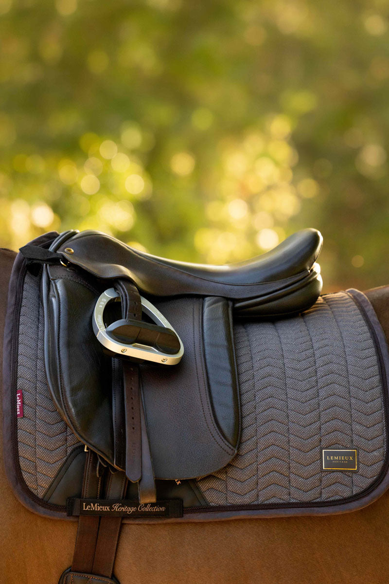 LeMieux Heritage Herringbone Dressage Square Cocoa