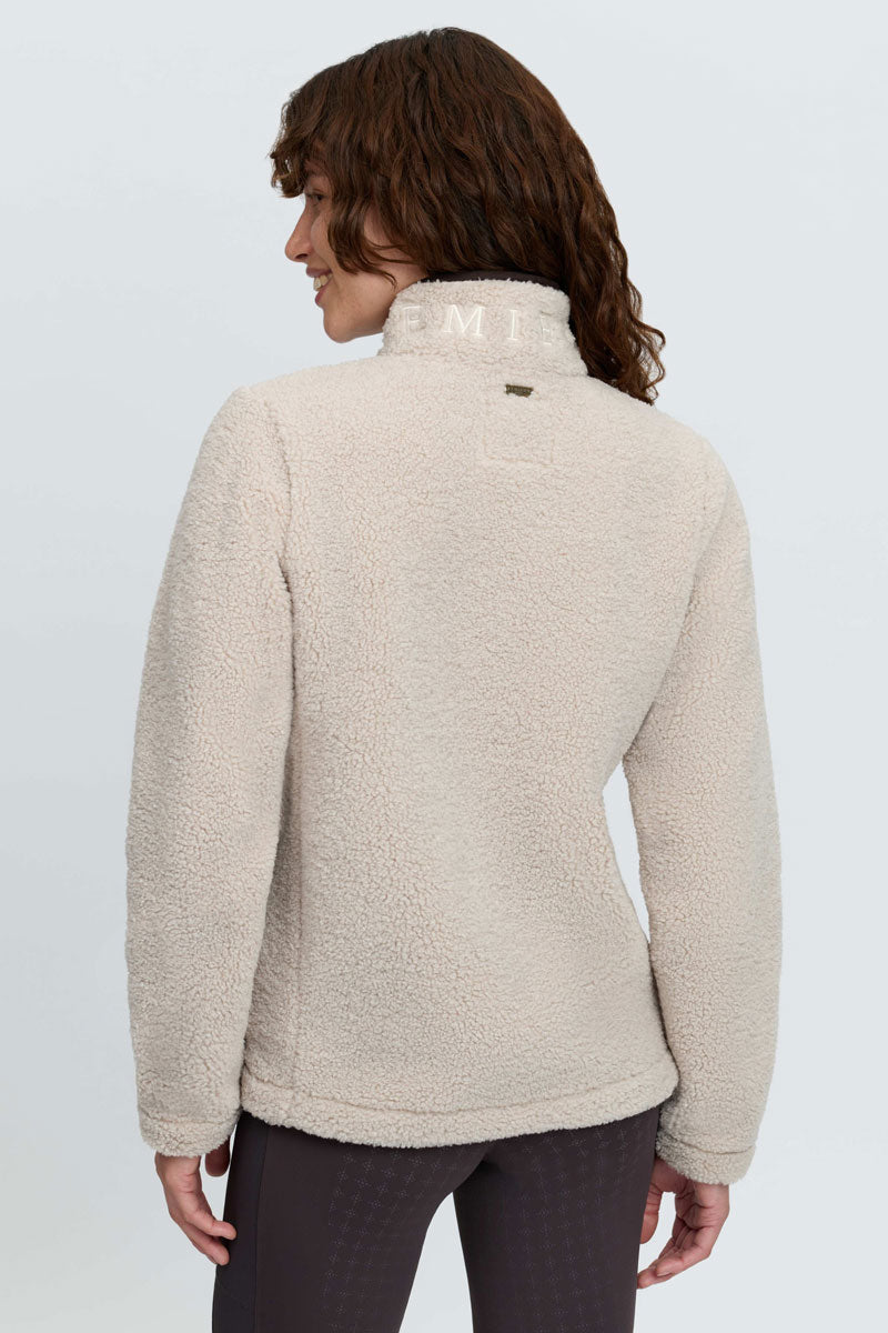 LeMieux Heritage Borg Zip Through Jacket Stone 