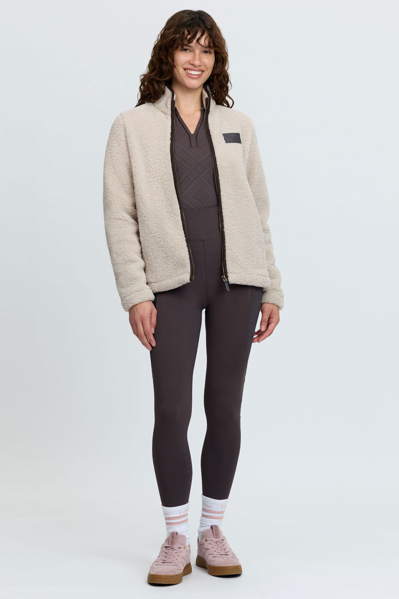 LeMieux Heritage Borg Zip Through Jacket Stone 