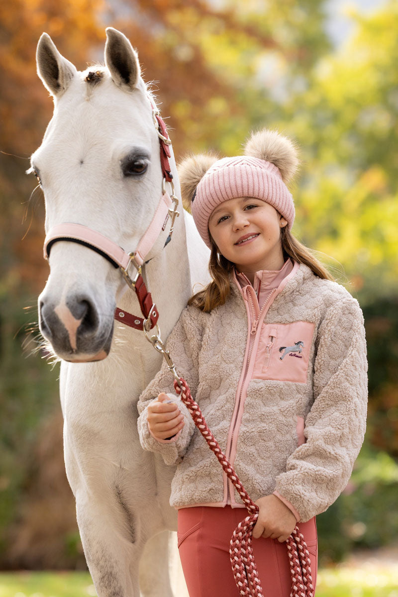 LeMieux Mini Thora Heart Fleece Stone