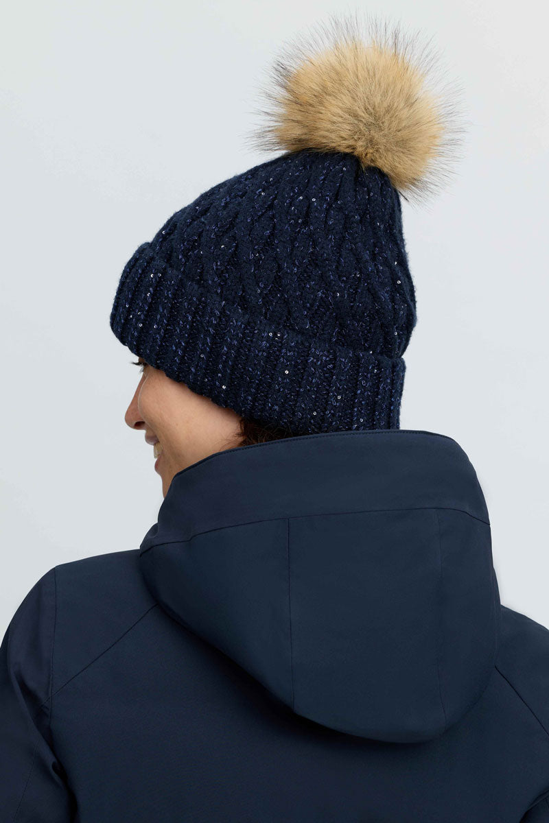 LeMieux Bernie Sequin Beanie Navy