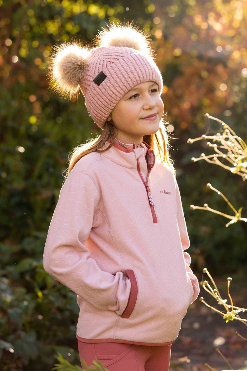LeMieux Mini Double Pom Beanie Petal