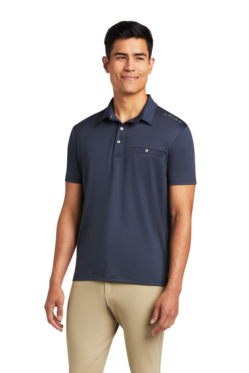 Ariat Men's Norco Polo Shirt Blue Nights L