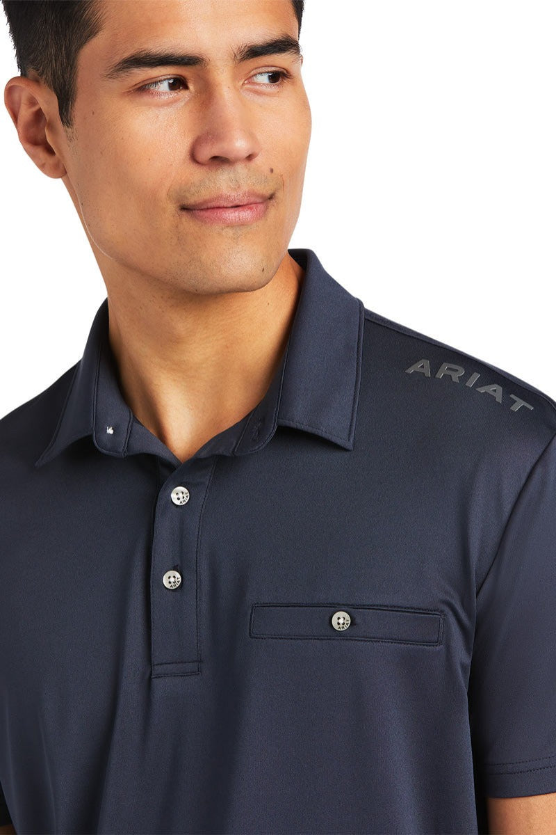 Ariat Men's Norco Polo Shirt Blue Nights 