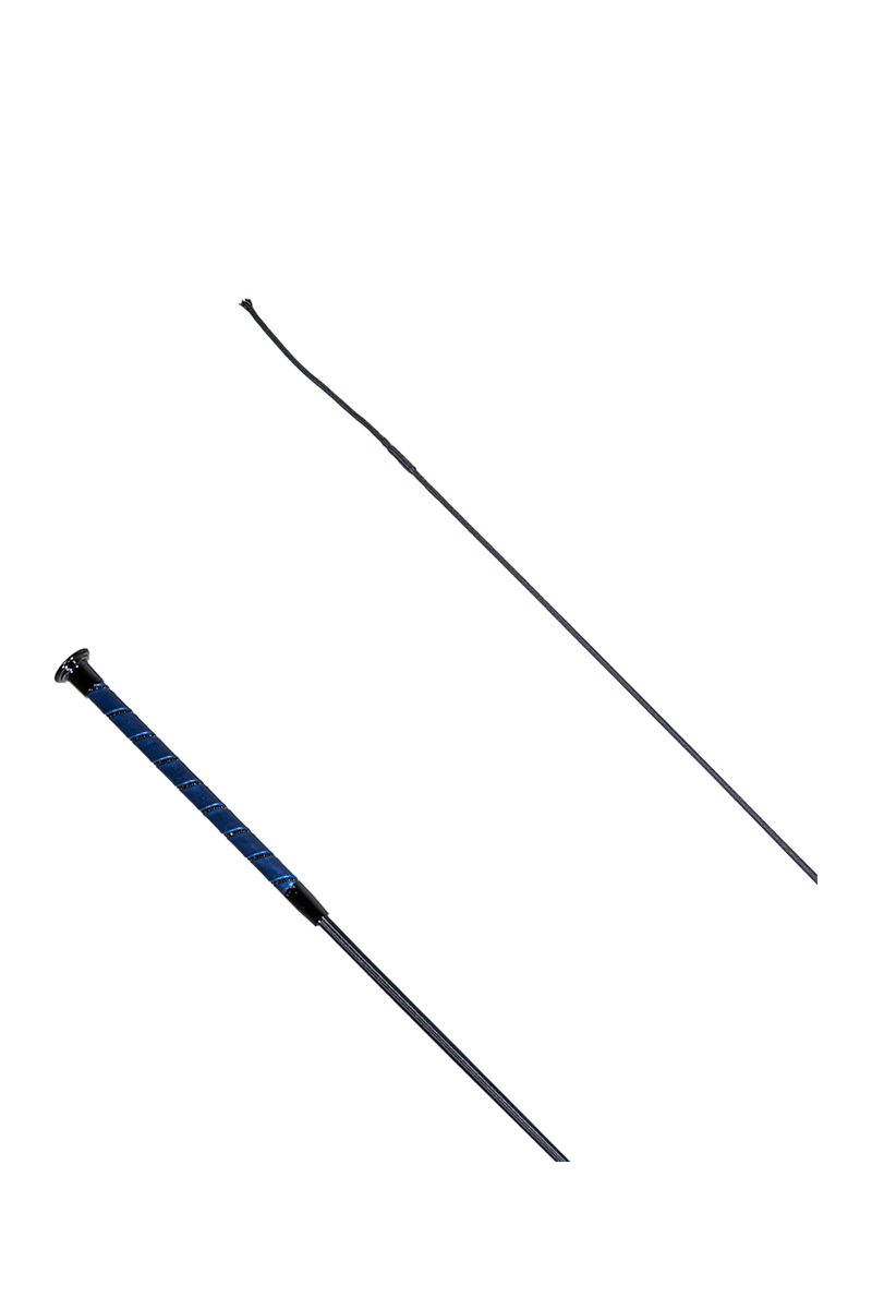 Country Direct Benson Diamante Spiral Dressage Whip - Navy
