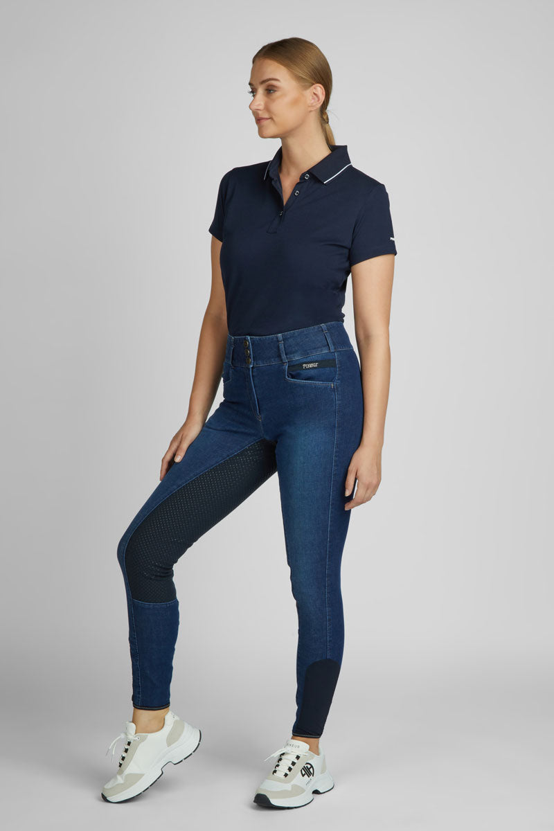 Pikeur Candela Jeans Full Seat Breeches Denim Blue