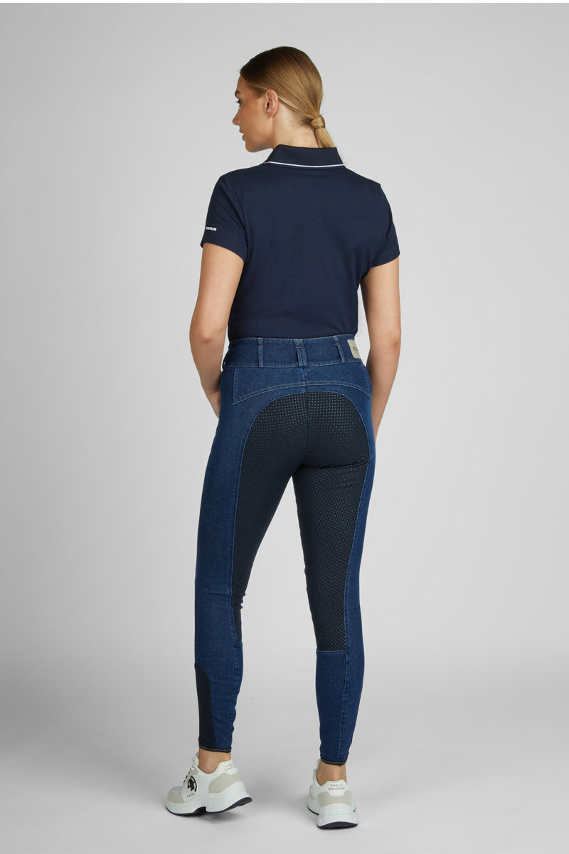 Pikeur Candela Jeans Full Seat Breeches Denim Blue