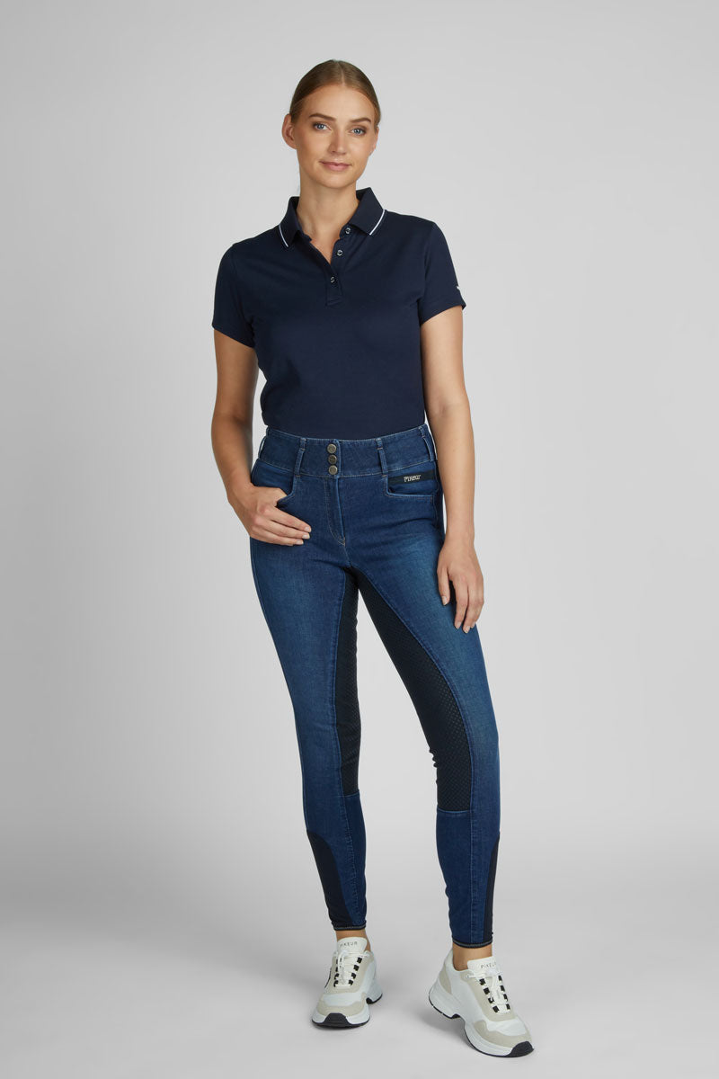 Pikeur Candela Jeans Full Seat Breeches Denim Blue