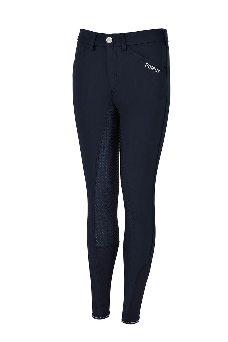 Pikeur Girls Braddy Grip Full Seat Breeches Night Blue