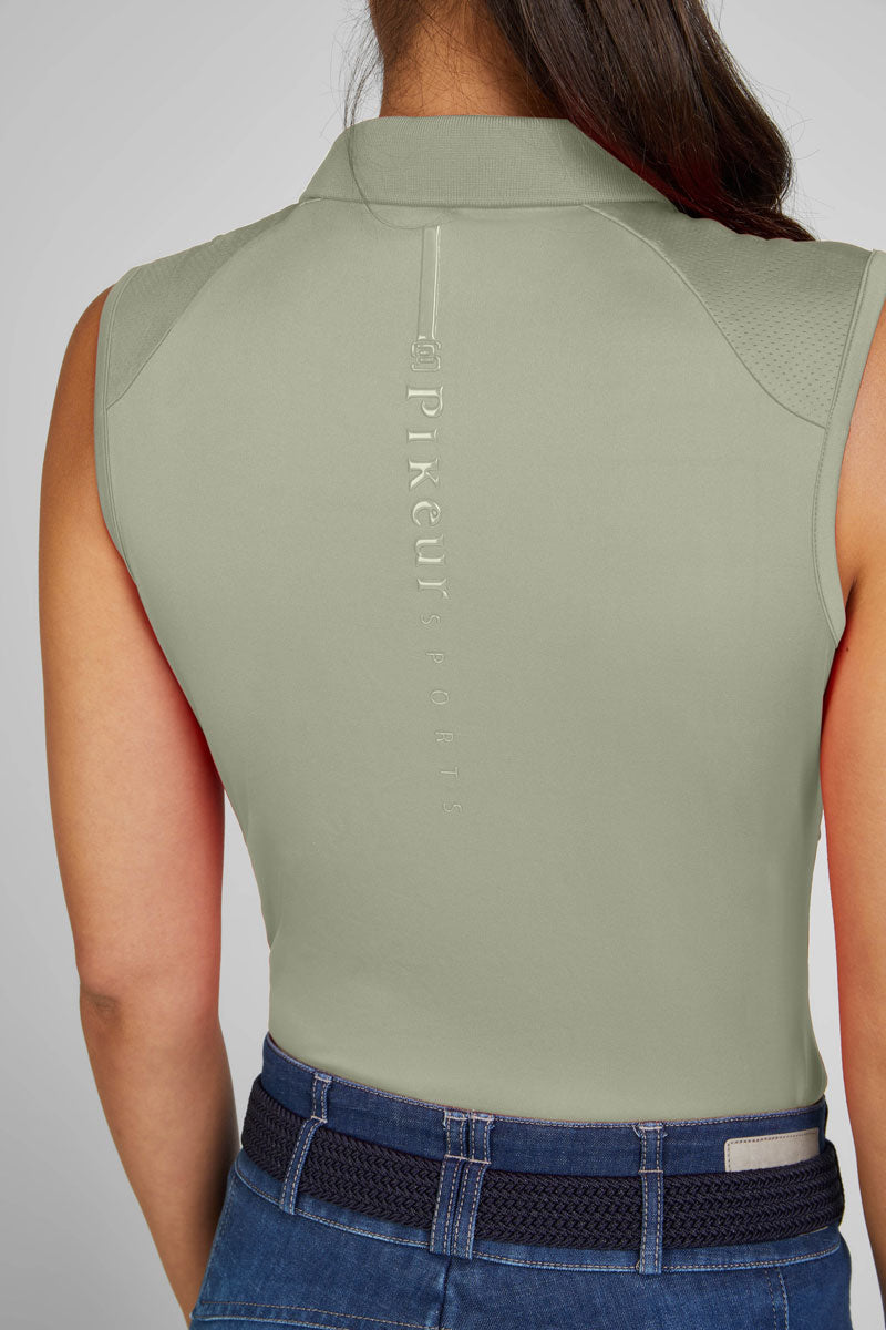 Pikeur Sleeveless Polo Light Moos