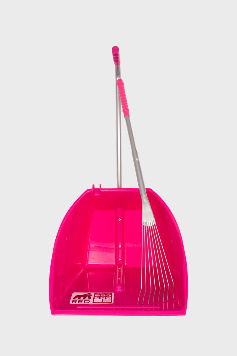 Red Gorilla Big Tidee with Long Metal Rake Pink