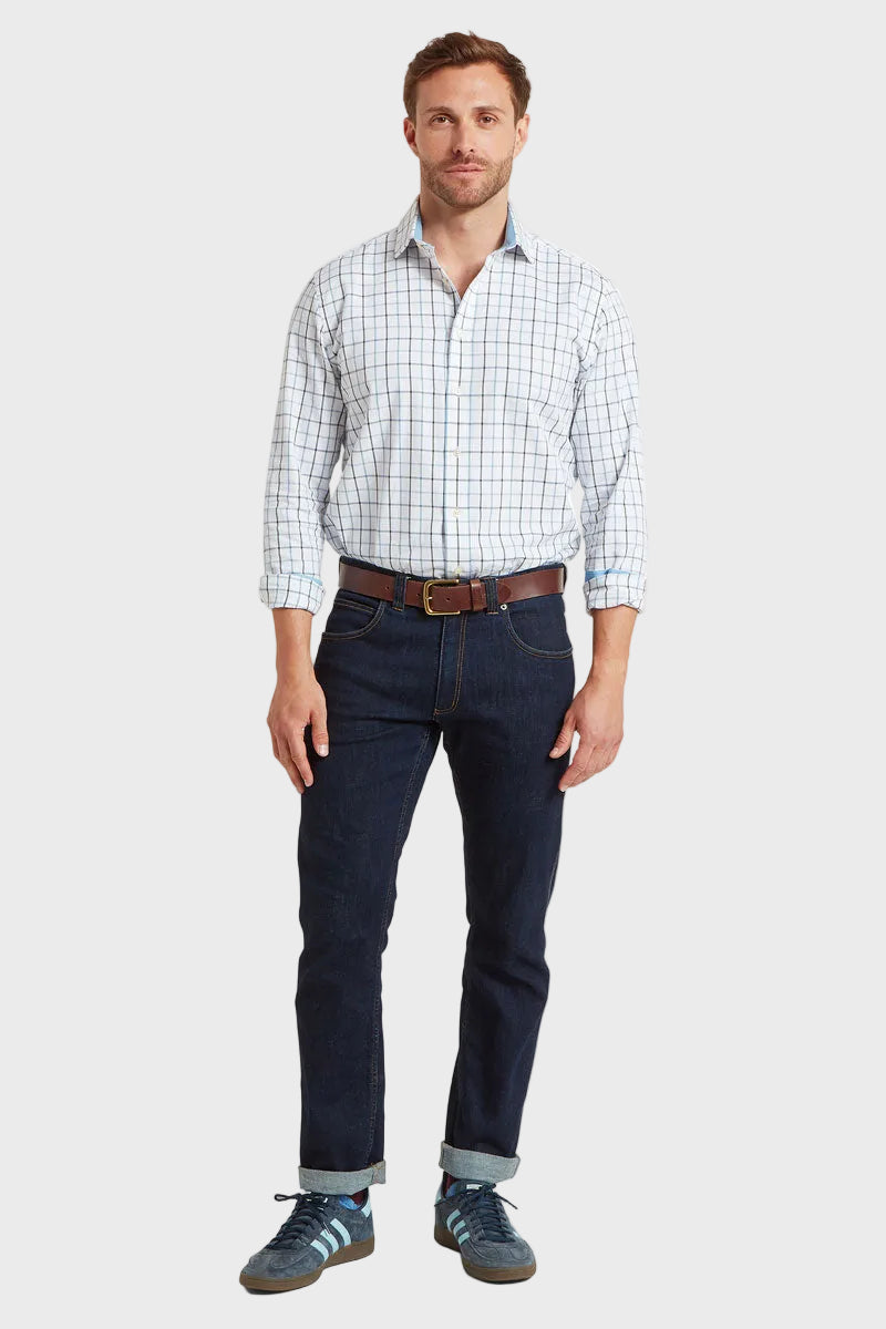 Schoffel Men's Baconsthorpe Tailored Shirt Mountain Blue 