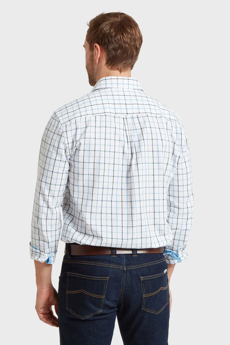 Schoffel Men's Baconsthorpe Tailored Shirt Mountain Blue 