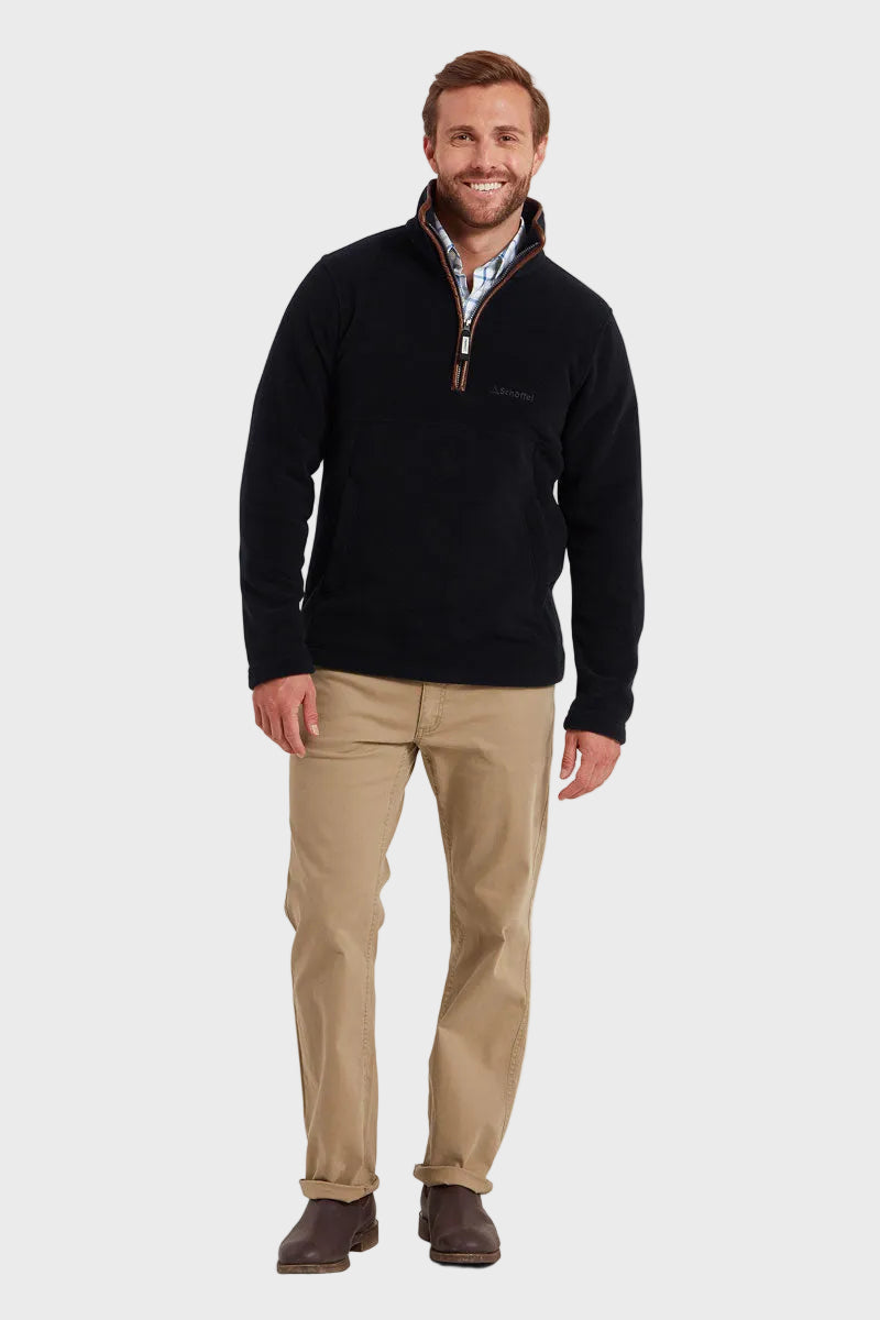 Schoffel Men's Berkeley Quarter Zip Fleece Navy