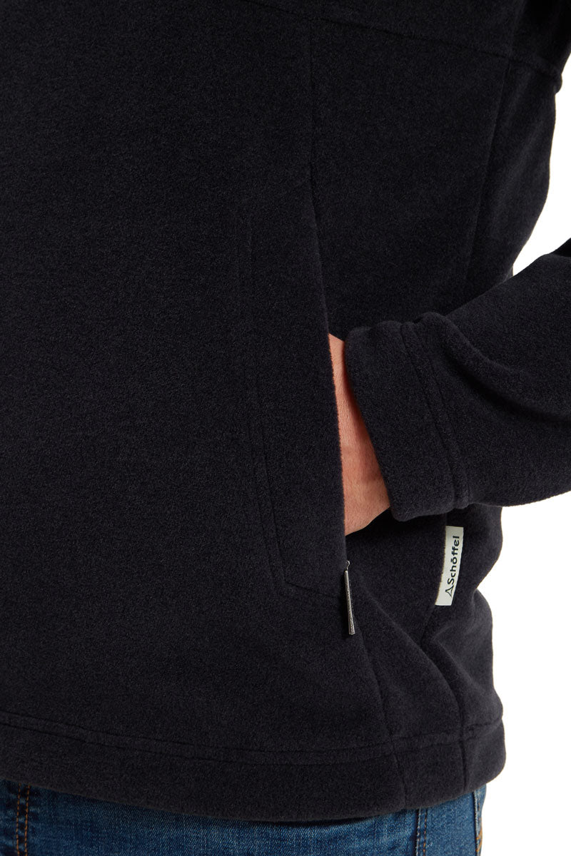 Schoffel Men's Berkeley Quarter Zip Fleece Gunmetal