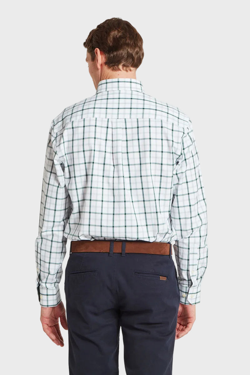 Schoffel Men's Brancaster Classic Shirt Deep Pine Check