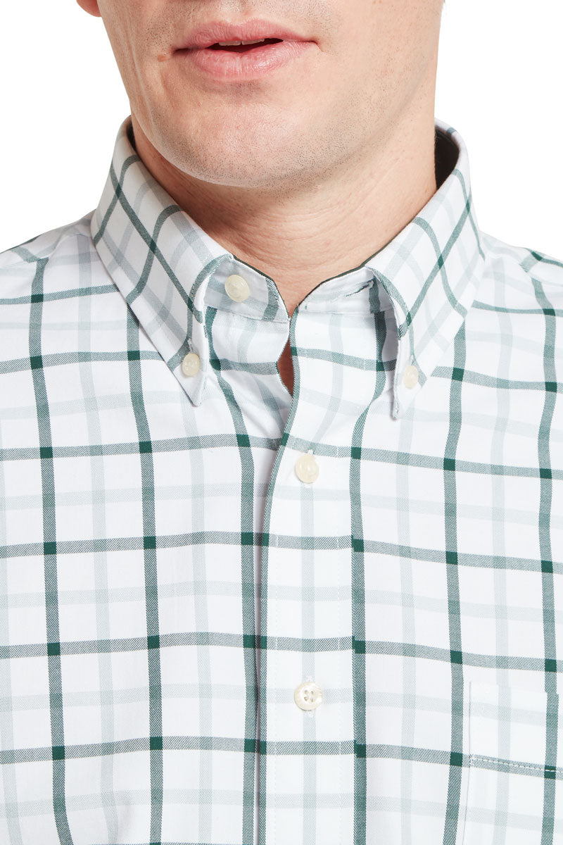 Schoffel Men's Brancaster Classic Shirt Deep Pine Check