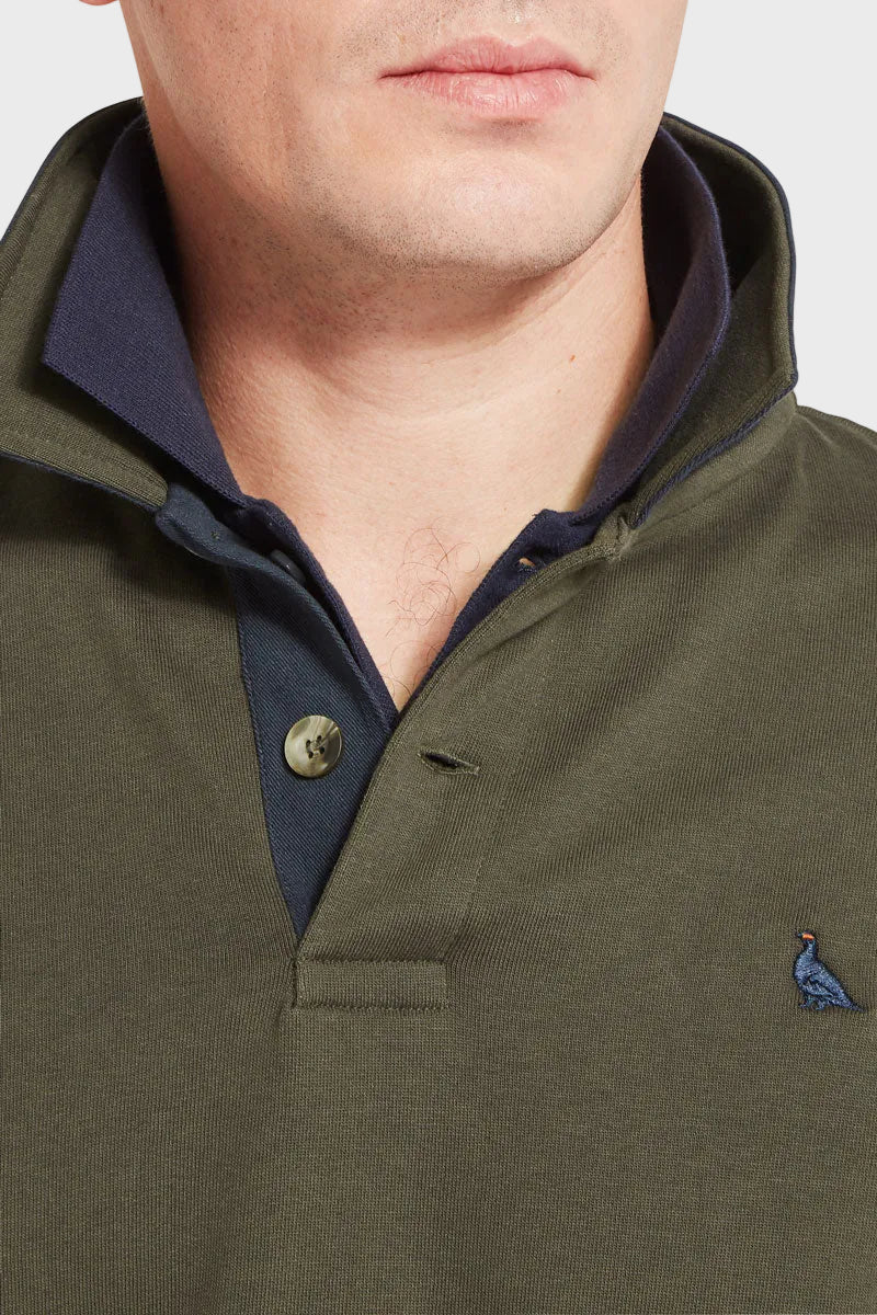 Schoffel Men's Horseley Rugby Sweatshirt Peat Green 