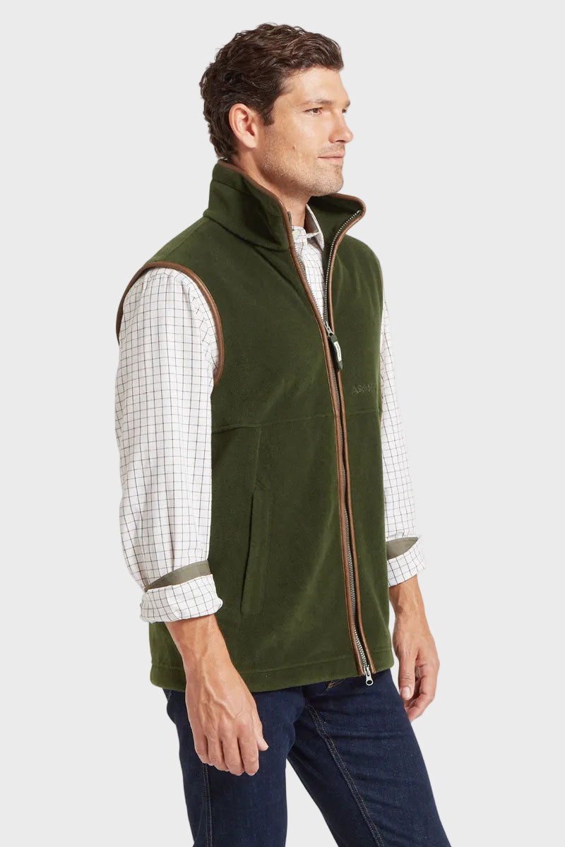 Schōffel Men's Oakham Fleece Gilet Dark Olive