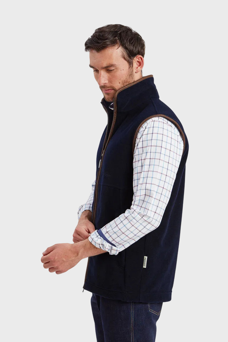 Schōffel Men's Oakham Fleece Gilet Navy