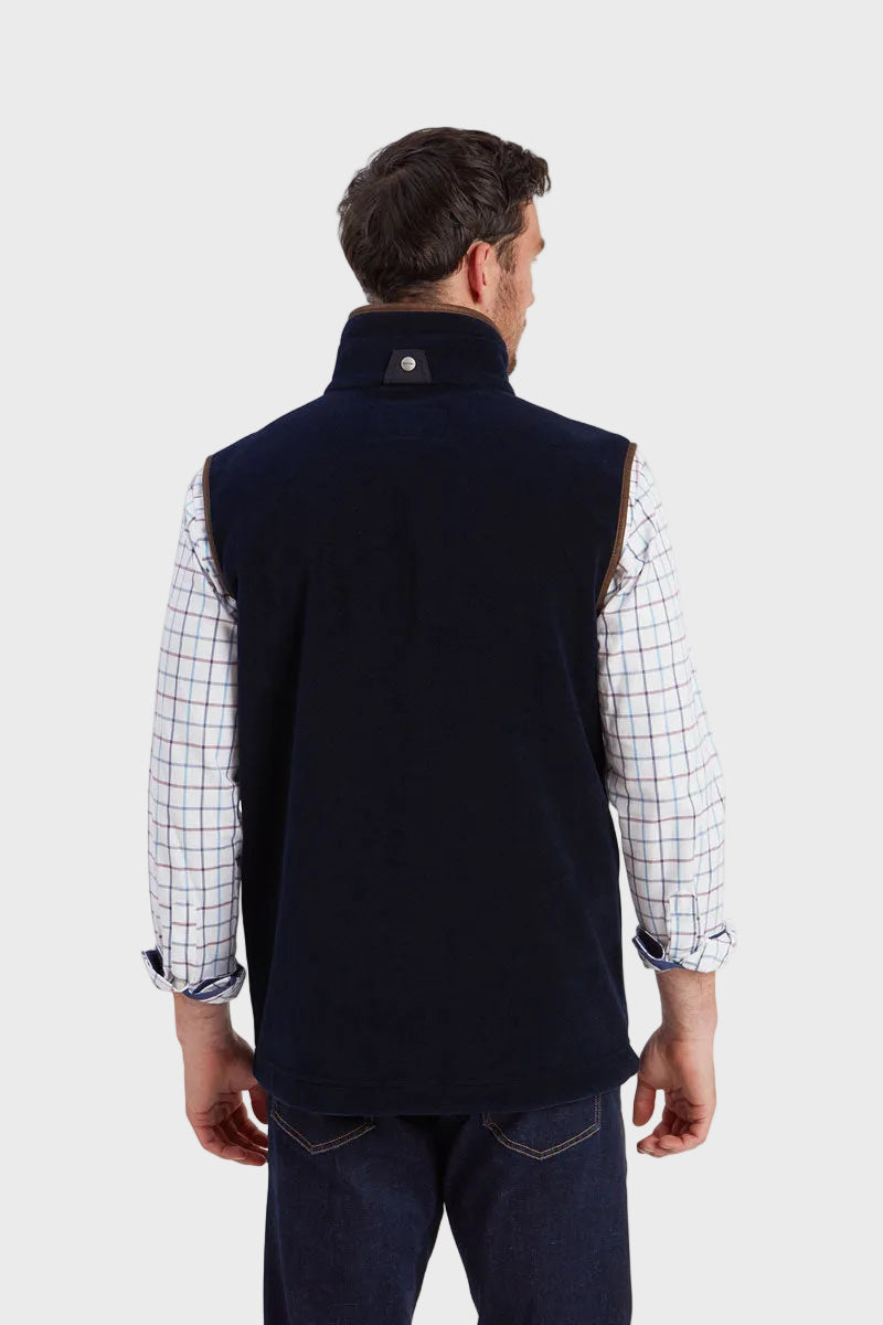 Schōffel Men's Oakham Fleece Gilet Navy