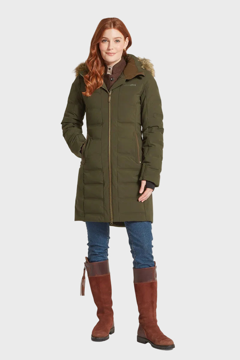 Schoffel Hurlingham Waterproof Down Coat Forest
