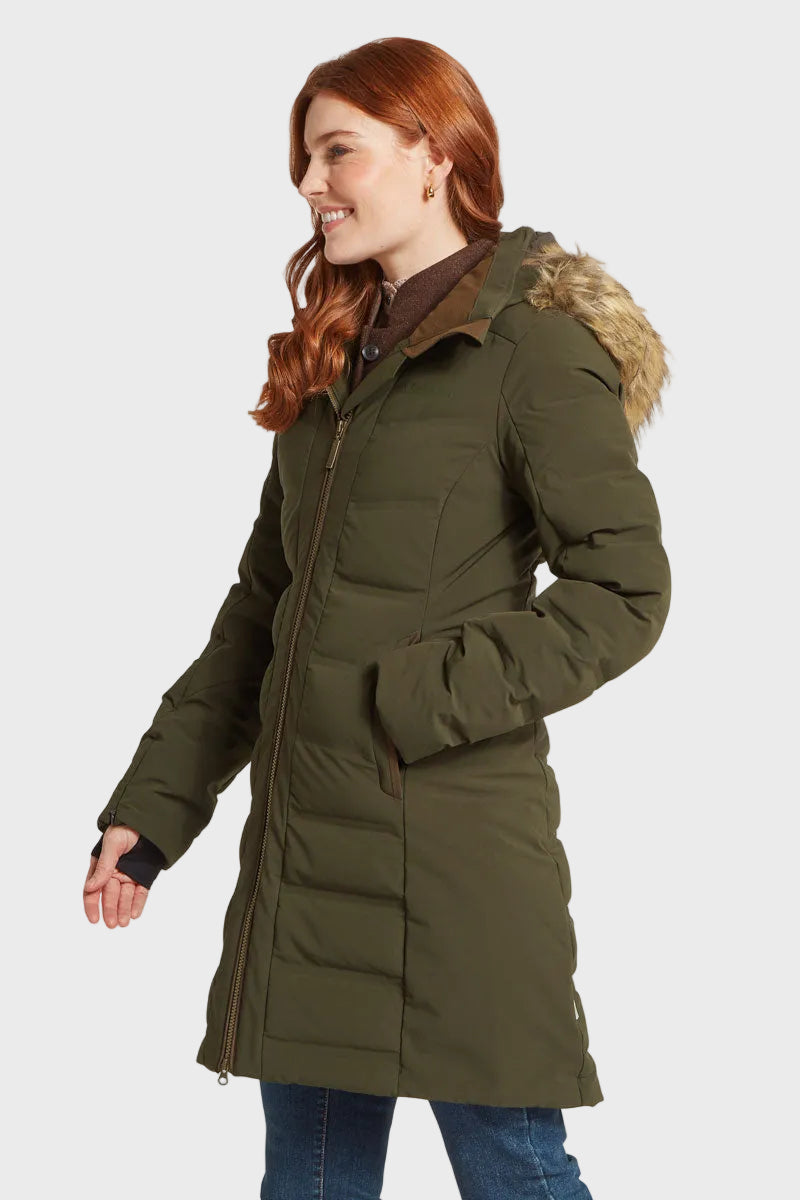 Schoffel Hurlingham Waterproof Down Coat Forest