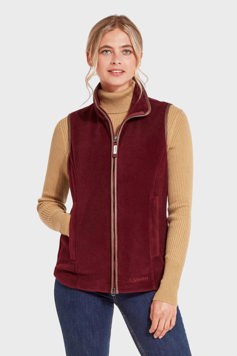 Schoffel Lyndon II Fleece Gilet Claret