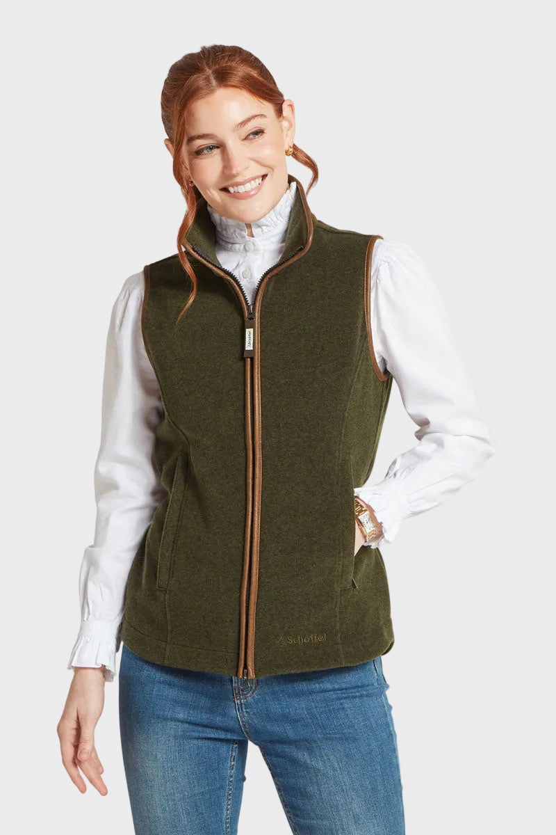 Schoffel Lyndon II Fleece Gilet Dark Olive 
