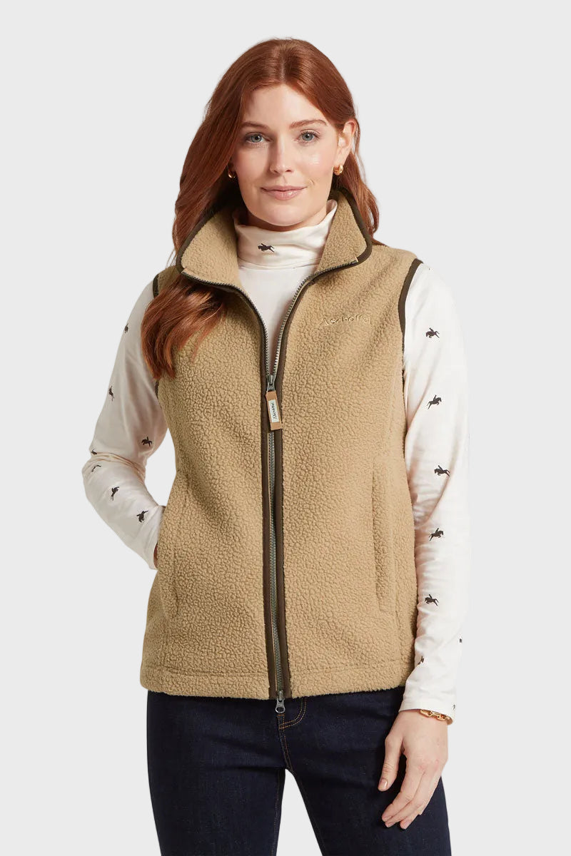 Schoffel Lyndon Retro Fleece Gilet Tan 