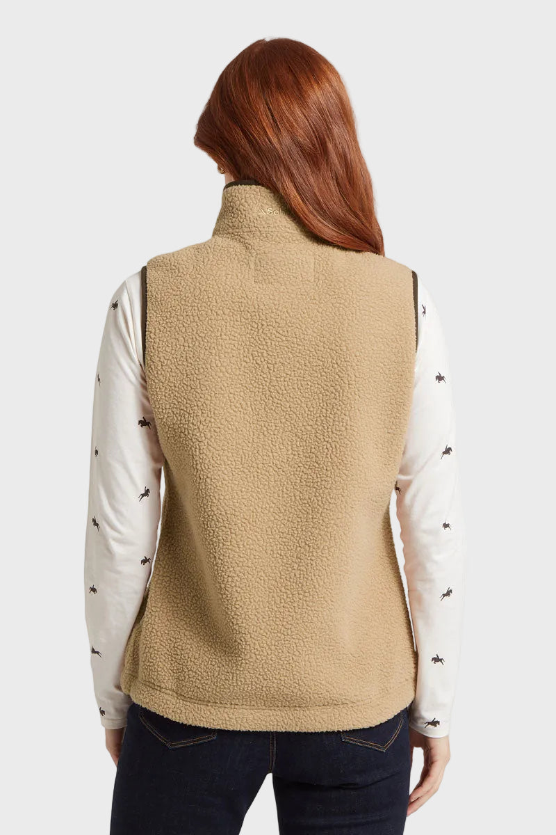 Schoffel Lyndon Retro Fleece Gilet Tan 