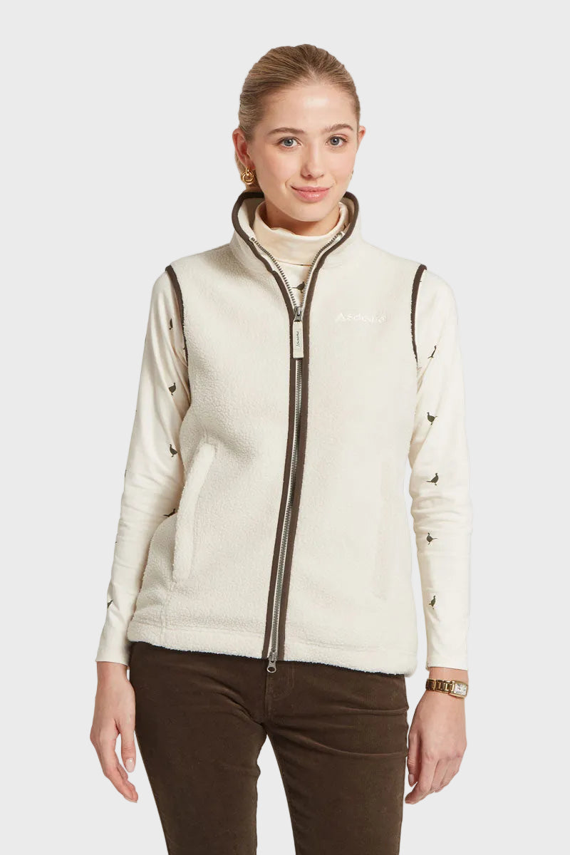 Schoffel Lyndon Retro Fleece Gilet White 
