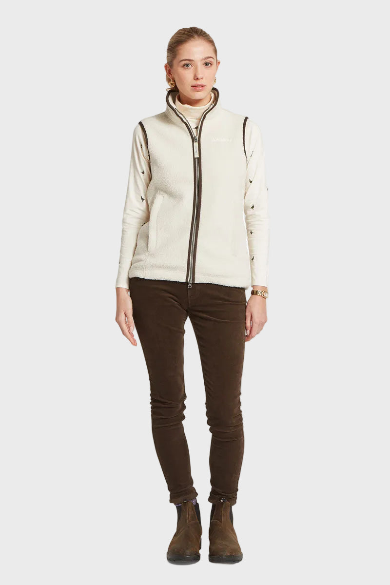 Schoffel Lyndon Retro Fleece Gilet White 