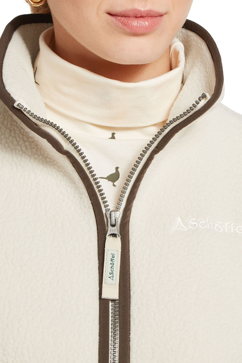 Schoffel Lyndon Retro Fleece Gilet White 