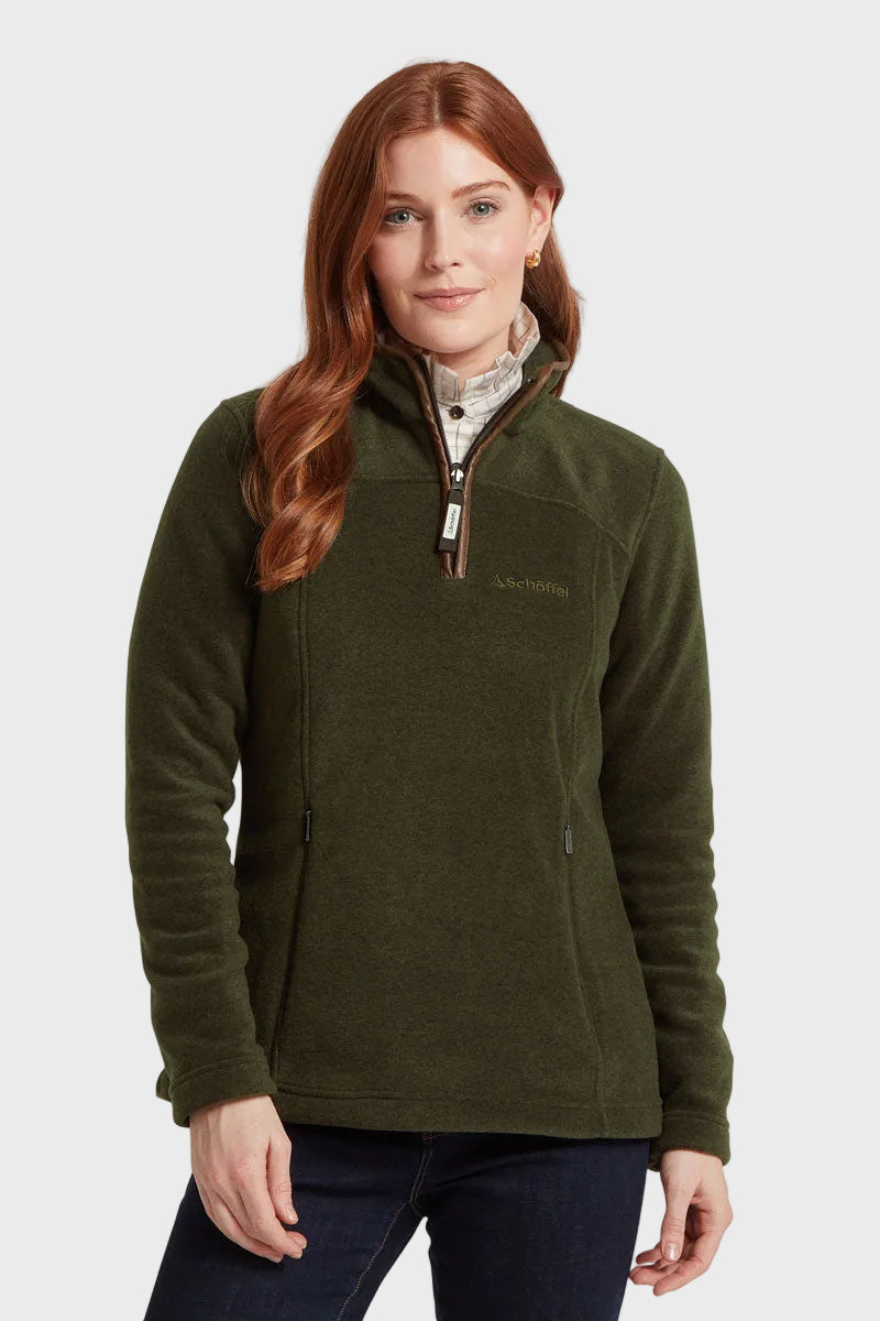 Schoffel Tilton II Quarter Zip Fleece Dark Olive 