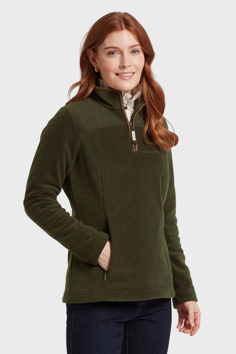 Schoffel Tilton II Quarter Zip Fleece Dark Olive 